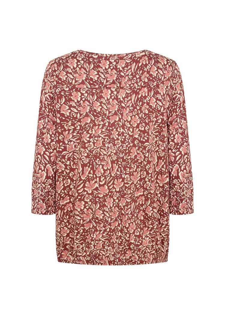 SC-FELICITY AOP 492 BLUSE 3/4 ERM print bom/viskose-Bluser og skjorter-Soya