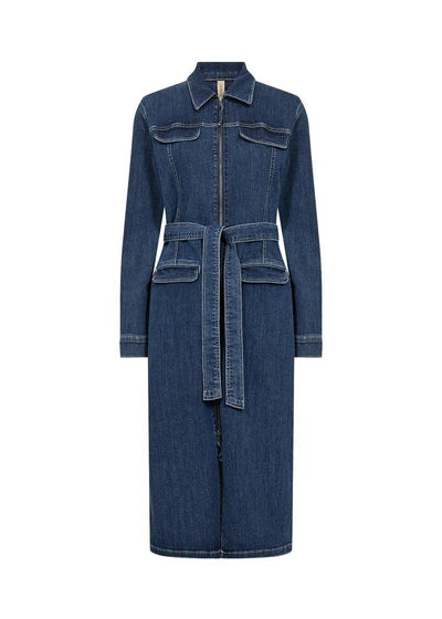 SC-KIMBERLY 37 DENIM KJOLE Bomull m stretch-Kjoler-Soya