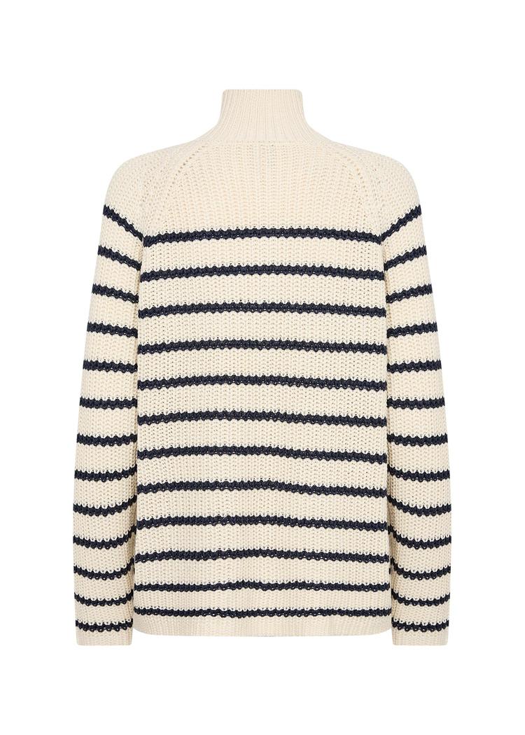 SC-REMONE STRIPE 33 GENSER m zip i bomull-Gensere og veste-Soya