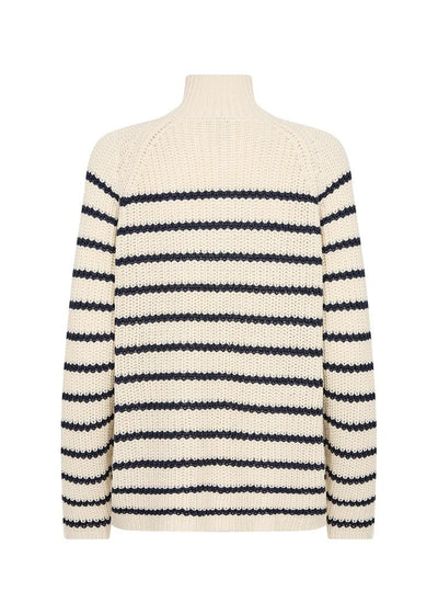 SC-REMONE STRIPE 33 GENSER m zip i bomull-Gensere og veste-Soya