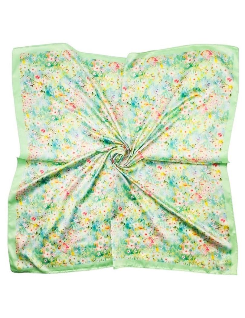 Skjerf viskose lille 70x70 flower-Skjerf og luer-Found By Stili