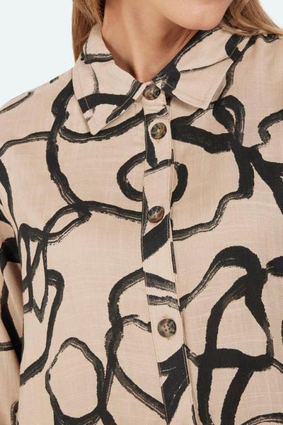 Skjorte med print-Bluser og skjorter-Signature