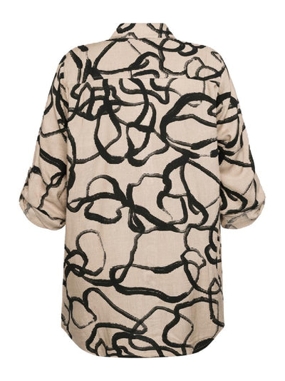 Skjorte med print-Bluser og skjorter-Signature