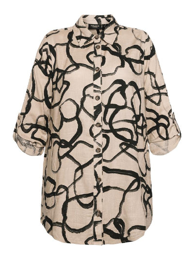 Skjorte med print-Bluser og skjorter-Signature