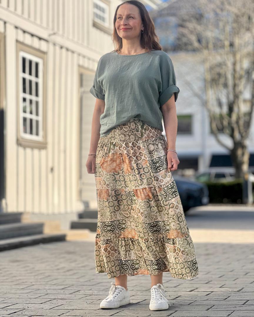T-shirt oversized med k ermer-Topper og t-shirts-Ellen