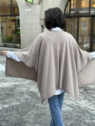 Poncho Cashmire/ull/viskose