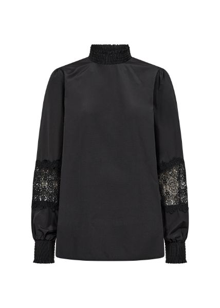 SC-NETTI 62 bluse med blondeeffekt