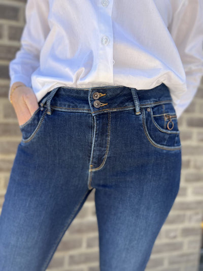 76 Jeans-HANNAH med glidelås eff og god stretch