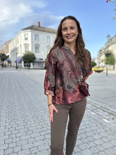 AFRA bluse med print
