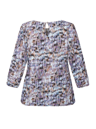 Bluse med 3/4 erme i viskose