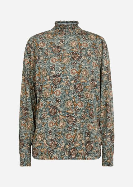 SC-FELICITY AOP 431 bluse med høy hals