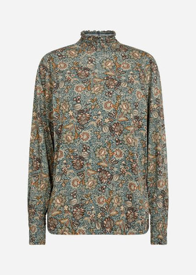 SC-FELICITY AOP 431 bluse med høy hals