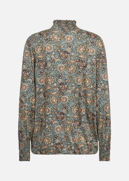 SC-FELICITY AOP 431 bluse med høy hals