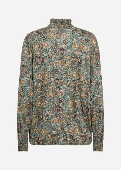 SC-FELICITY AOP 431 bluse med høy hals