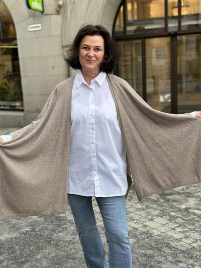 Poncho Cashmire/ull/viskose
