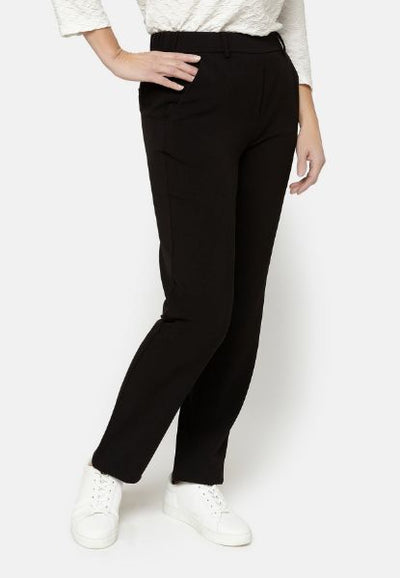 78 Sofie slim bukse Stretch ensfarget
