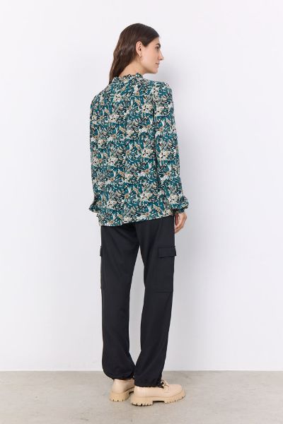 SC-TARITA 1 bluse med bindeeff i hals