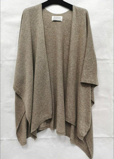 Poncho Cashmire/ull/viskose
