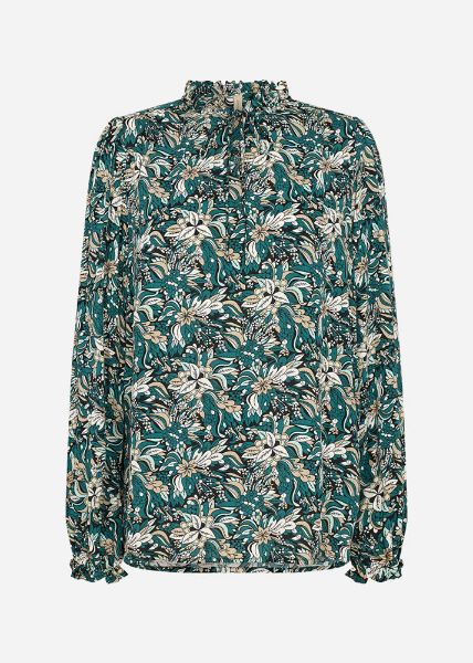 SC-TARITA 1 bluse med bindeeff i hals