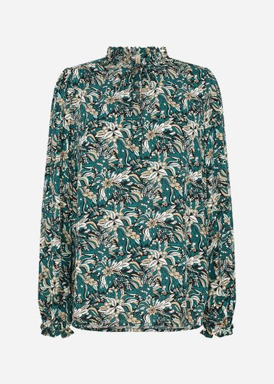 SC-TARITA 1 bluse med bindeeff i hals