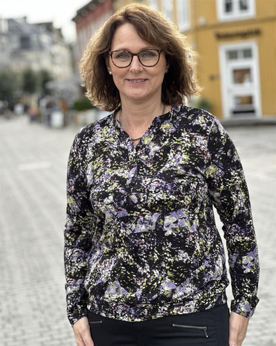 Topp i stretch viskose jersey