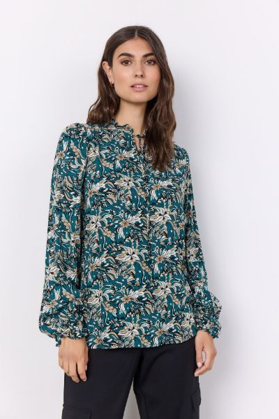 SC-TARITA 1 bluse med bindeeff i hals